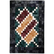 Dericibey Afgan Halısı Modelli Kuzu Derisi Halı 170 x 240 cm