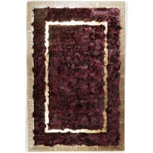 Dericibey Gold Varaklı Bordo Toskana Halı 80 x 150 cm