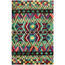 Dericibey Afgan Halısı Modelli Kuzu Derisi Halı 180 x 260 cm