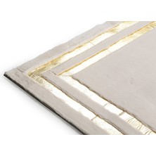 Dericibey Gold Varaklı Krem Peluş Halı 80 x 150 cm