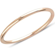 Engingold 14K Sade Altın Aldante Tel Yüzük