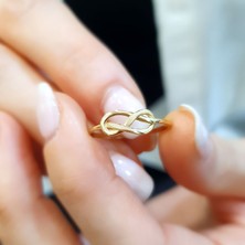Engingold 14 Ayar Altın Sonsuzluk Düğüm Yüzük