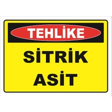 Vizyon Trafik  Sitrik Asit Levhası
