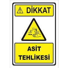 Vizyon Trafik  Asit Tehlikesi Levhası