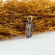 CLG Silver 925 Ayar Gümüş Ay Yıldız Tasarım Cevşen Kolye