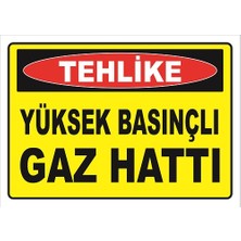 Vizyon Trafik Yüksek Basınçlı Gaz Hattı Levhası Ktm 099