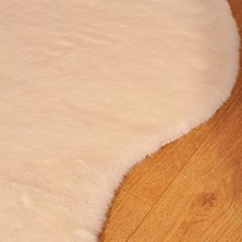 Tappeto Rex Tavşanı Dekoratif Tek Kafa Peluş Post Krem (Tüy Yüksekliği 22 Mm)