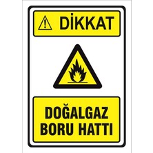 Vizyon Trafik Doğalgaz Boru Hattı Levhası
