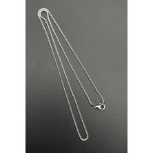 Frnch 316L Çelik Italyan Model Gümüş Renkli Erkek Kolye FRJ30550-650-A