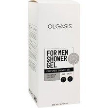 For Men Shower Gel Erkekler İçin Özel Parfümle Besleyici Duş Jeli Maxımum Energy Eşsiz Koku 200 ml