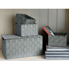 English Home Shine Polipropilen Sepet 16x16x9,5 cm Açık Mavi