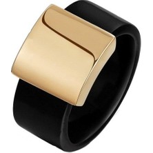 Profisher Yüzük Rose-Beyaz Altın Kaplama Italina Ra Wen Anel Aneis Sarı-9 (49MM)