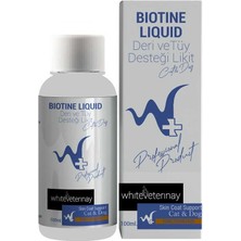 White Veterinay Biotine Liquid Cat&dog 100 ml ( Kedi ve Köpekler Için Deri ve Tüy Desteği )