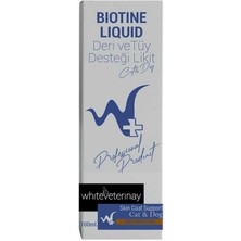 White Veterinay Biotine Liquid Cat&dog 100 ml ( Kedi ve Köpekler Için Deri ve Tüy Desteği )