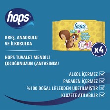 Hops Kids Islak Tuvalet Kağıdı 60'lı, Standart Boy, (60 x 4 Adet) - 240YAPRAK