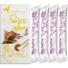 Whiteveterinay Cat Cream Chicken Snack Paste 4X15 gr ( Kediler Için Tavuklu Sıvı Ödül Maması ) - 12 Adet