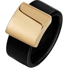 Profisher Yüzük Rose-Beyaz Altın Kaplama Italina Ra Wen Anel Aneis Sarı-8 (48MM)