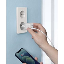 Anker PowerPort III Cube 20W USB-C Güç Adaptörü - Apple iPhone Hızlı Şarj Uyumlu - A2149 (Anker Türkiye Garantili)