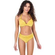 Endeep Kadın Hardal Renkli Bikini Takımı Yaz Tatili İçin Mükemmel Uyum ve Konfor