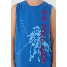 U.S. Polo Assn. Picture Details Mavi Erkek Çocuk Bermuda Takım