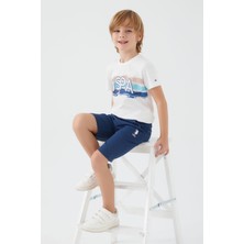 U.S. Polo Assn. Sweet Intense Krem Erkek Çocuk Bermuda Takım