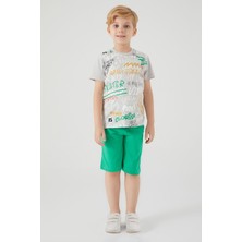 RolyPoly Danceing Gri Erkek Çocuk Bermuda Takım