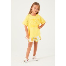 RolyPoly Fruit Pattern Yeşil Kız Çocuk Şort Takım