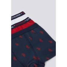 U.S. Polo Assn. Emblem Detail Kırmızı Erkek Çocuk 3'lü Boxer