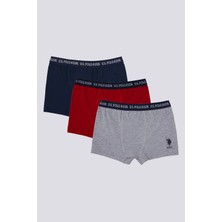 U.S. Polo Assn. Stripped Lacivert Erkek Çocuk Boxer