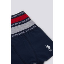 U.S. Polo Assn. Stripped Lacivert Erkek Çocuk Boxer