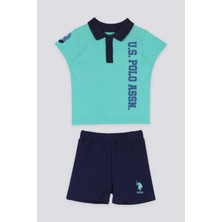 U.S. Polo Assn. Azure Mavi Bebek Polo Yaka T-shirt Takım