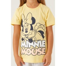 Minnie Mouse Sweet Candy Minnie Sarı Kız Çocuk Kapri Takım