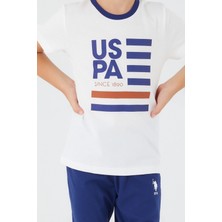 U.S. Polo Assn. Thick Strips Krem Erkek Çocuk Kapri Takım