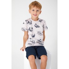 Arnetta Palm Island Krem Erkek Çocuk Kapri Takım