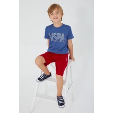 U.S. Polo Assn. Silky Mavi Erkek Çocuk Bermuda Takım