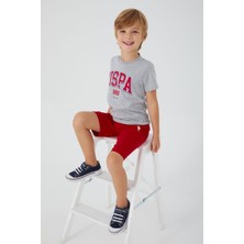 U.S. Polo Assn. Original Written Grimelanj Erkek Çocuk Bermuda Takım