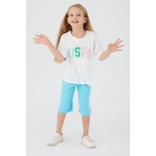 U.S. Polo Assn. Round Font Color Beyaz Kız Çocuk Kapri Takım