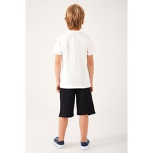 U.S. Polo Assn. Bright Colors Krem Erkek Çocuk Bermuda Takım