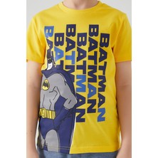 Batman Yellow Hero Sarı Erkek Çocuk Bermuda Takım