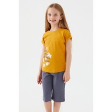 Rolypoly Kız Çocuk Sarı Kapri Takımı