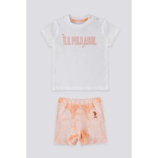 U.S. Polo Assn. Piquant Cream Krem Somon Bebek T-shirt Takım