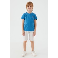 U.S. Polo Assn. Light Blue Mavi Erkek Çocuk Bermuda Takım