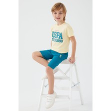 U.S. Polo Assn. Original Sarı Erkek Çocuk Bermuda Takım