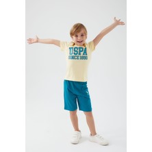 U.S. Polo Assn. Original Sarı Erkek Çocuk Bermuda Takım