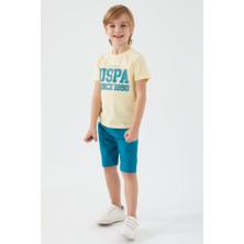 U.S. Polo Assn. Original Sarı Erkek Çocuk Bermuda Takım