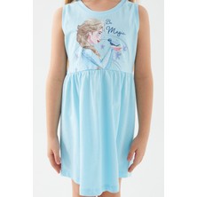 Frozen Be Magic Buz Mavisi Kız Çocuk Gecelik