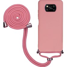 TahTicMer Huawei Mate 30 Lite Uyumlu Kılıf Silikon Boyundan Askılı Ipli Lansman Kapak Renkli Tpu