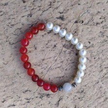 HD Marketim Bileklik Doğal Taş Çakra Elastik Sevgili Çift Bilekliği Unisex Bilezik 14222