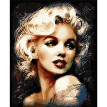 WebStyle Marilyn Monroe Sayılarla Boyama Seti Kasnaklı 40 x 50 cm