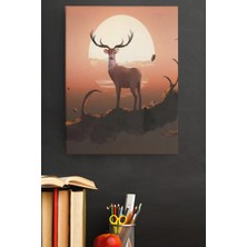 WebStyle Sayılarla Boyama Seti Kasnaklı Cesur Geyik 40 x 50 cm